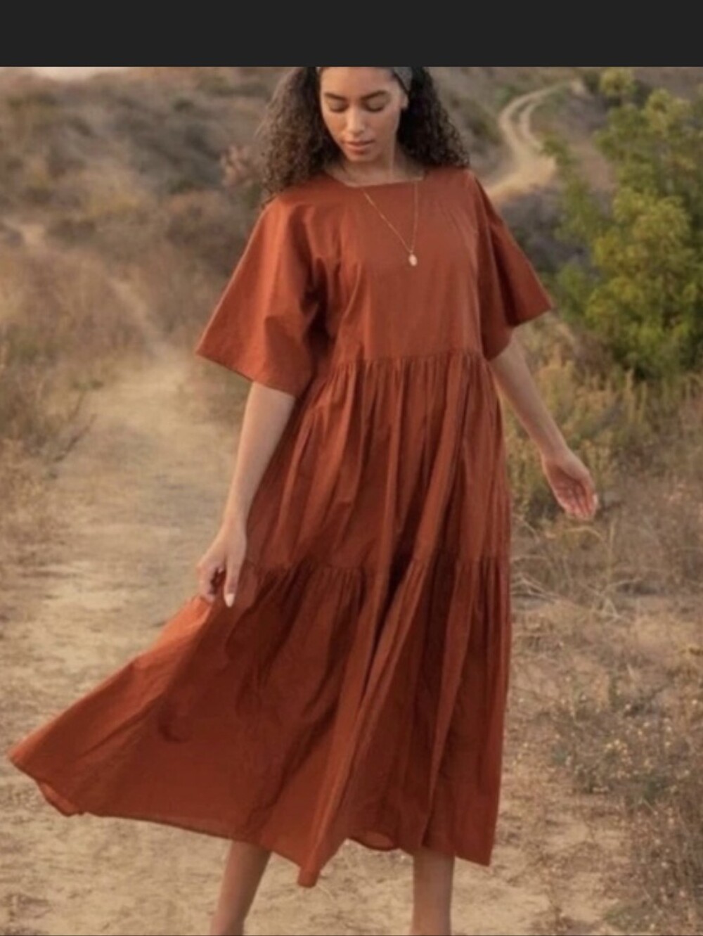 Christy Dawn Theo Dress In Rust